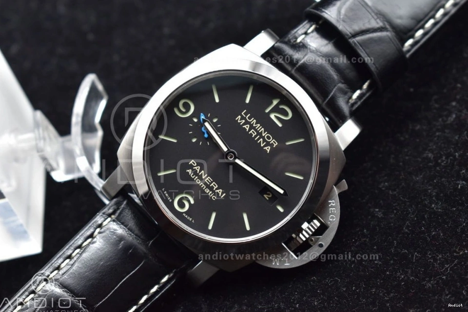 on Black Black Dial  Best Leather Strap VSF P.9010 PAM1312 1:1 Edition 0505